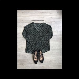 Green Long Sleeve Blouse